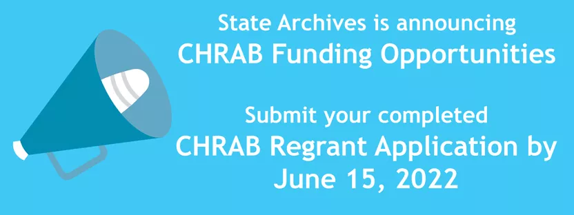 State Archives CHRAB Funding Opportunities & Application Banner