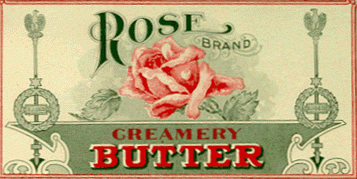 Rose Brand Creamery Butter archival label